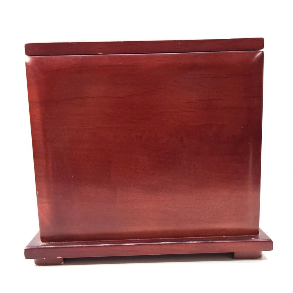Vintage Small Wooden‎ Jewelry Chest of 3 Drawers - Picture 4 of 16